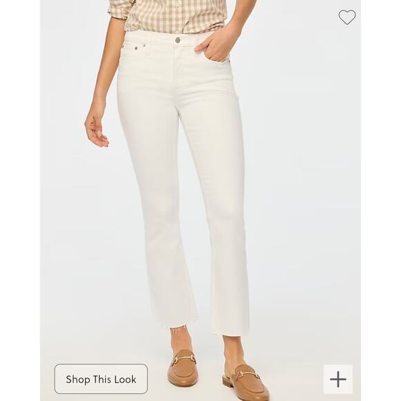 NWT J Crew Tall flare crop jean in signature stretch Size 29 Tall Retail $118
